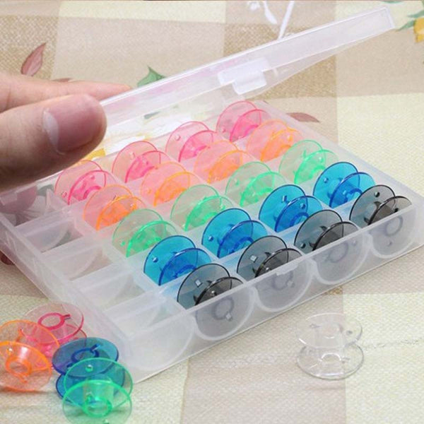 25Pcs/Set Empty Bobbins Sewing Machine Spools