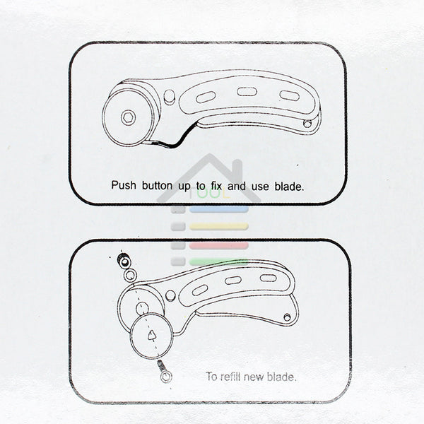 45mm Rotary Cutter Set with 5 Spare Blades - Olfa, Dafa And Fiskars